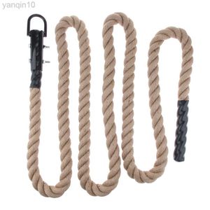 Rock Protection 38mm Climbing Jute Rope For Fitness Boxing Training Gym Exercise HKD230810
