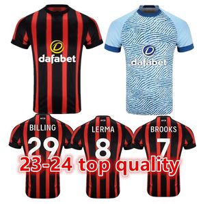 2023/24 AFCB The Cherries soccer jerseys BROOKS SOLANKE 2023/24 CHRISTIE OUATTARA LERMA BILLING Home Football Shirts Men Uniforms