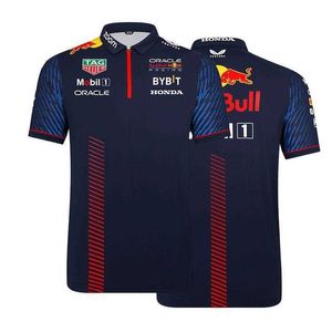 65YQ 2023メンズポロシャツは、フォーミュラワンレーシングチームクイックドライTシャツショートスリーブカラー半袖夏のスーツです