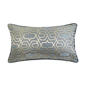 Çağdaş yumuşak gri mavi geometrik bel yastık kılıfı 30x50cm ev yaşayan deco kanepe araba yaşam sandalyesi lumbarcushion kapak sat by279j