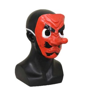 Anime Dämon Slayer Kimetsu no yaiba urokodaki sakonji latex cosplay mask Kopfbedeckung Hannya Tengu Masken Halloween Party Maske Requisiten HKD230810