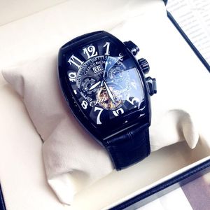 腕時計のトップブランドF-Muller Luxury Men's Watches Tourbillon AutomaticQuartz 3Bar防水時計