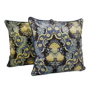 Luxurious Fashion Damask Flowers Digital Print Polyester Soft Velvet Home Sofa Chair Designer Cushion Cover Decorative Pillow Case241Q
