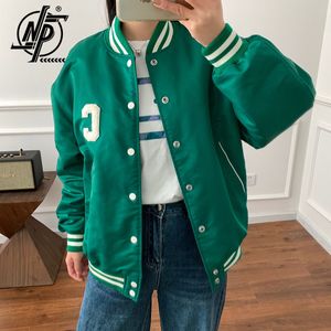 Mensjackor CE Letter Brodery Flocking Baseball Jacket Men Green Winter Thick Varsity Loose Bomber College Coats Unisex 230810