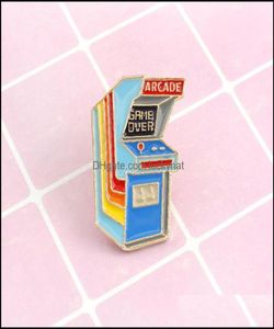 Pins Brooches Jewelry Game Console quotArcard Overquot Special Pins Cartoon Ornament Brooch Video Play Childhood Lapel Badge C2475834