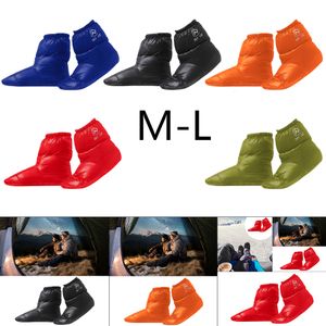 Men's Socks Winter Down Slippers 90% White Duck Down Men Women Warm Booties Shoes Cover Sock Outdoor Hiking Feet Shoes Warm Boots Covers 230809