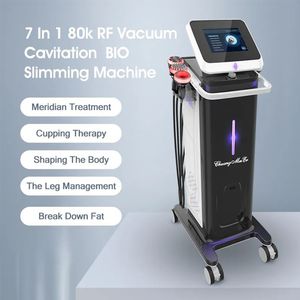 7 i 1 bantmaskin Vakuumlaserradiofrekvens RF 40K Body Cavitation Lipo Liposution Ultrasonic Skin Whitening Device Firming System Fat Freezing