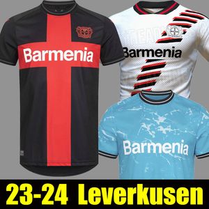 23 24 Bayer 04 Leverkusen Футбольные майки 2023 2024 WIRTZ HOFMANN BONIFACE ADLI HLOZEK SCHICK FRIMPONG GRIMALDO TELLA Home Away Третьи мужские детские комплекты футбольных футболок