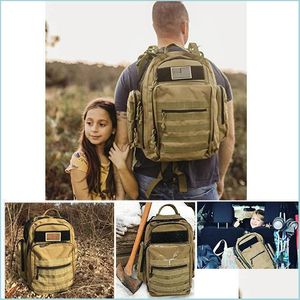 Outdoor Bags Tactical Diaper Bag Camouflage Army Backpack Men Military Assat Molle Hunting Rucksack Waterproof Bug Drop Delivery Spo Dho7Y