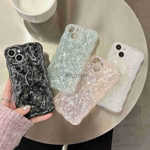 حالات الهاتف الخليوي مناسبة لـ iPhone 14promax Twisted Edge Shell Pattern Case Apple 12 Creative Ins Meteorite نمط IMD Tide J230810