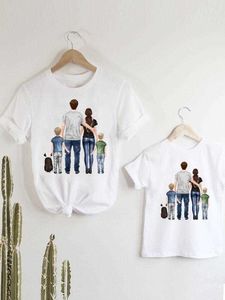 Família combinando roupas camiseta tendência bonito amor família combinando roupas mulheres mãe mamãe roupas meninas meninos criança criança verão tshirt roupas