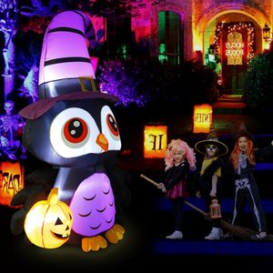 Other Event Party Supplies OurWarm Owl Inflatables Halloween Decorations Pumpkin Creepy Terror Scary Props Outdoor Party Yard Garden Haunted House Blow Up 230809