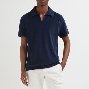 Tasarımcı Erkekler Polo T Shirt Yaz Loro Piana Yeni Stil Giysileri Sıradan Polos Gömlek Kısa Kollu Tshirt Koyu Mavi