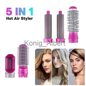 Other Hair Removal Items Hair Dryer 5 In 1 Electric Hair Comb Negative Ion Straightener Brush Blow Dryer Air Comb Curling Wand Detachable Brush Kit Home x0810