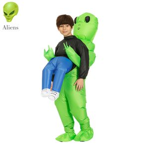 Alien Inflatable Costume for Adults and Kids - Scary Extraterrestrial Monster Suit for Halloween, Thanksgiving, Christmas, and Festive Parties