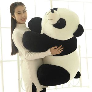 Animais de pelúcia bonito do bebê grande panda gigante urso brinquedos de pelúcia macio boneca animal de pelúcia almofada dos desenhos animados casa decoração da cama presente