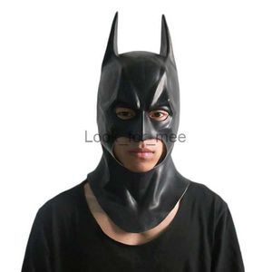 Bat Masks Man Full Head Mask Latex Dark Knight Cosplay Bats Mask Halloween Party HKD230810