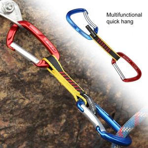 Ochrona rocka Wspinaczka Profesjonalna wspinaczka skały QuickDraw Sling Bezpieczeństwo Przedłużacze Prostuj wygięty karabiner alpinister Outdoor Protect HKD230810