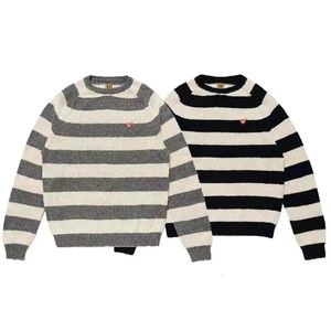 Men s Sweaters Human Made 22AW Love Embroidery Color Blocking Stripe Sweater And Women s Underpants Crew Neck Hoodies 230809