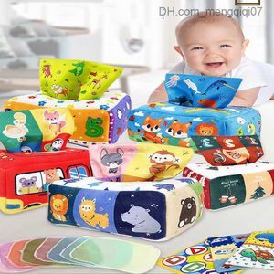 Pull Toys Baby Montessori Box Toys Baby Baby Pull Magic Tissue Box Montessori Toys 6-12 mesi Sviluppo giocattoli sensoriali Games per bambini Z230814