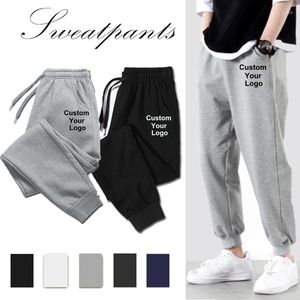 Men's Pants Customer Design Jogging Pant Spring Autumn Male Sweatpants DIY LOGO Casual Mens Long Trousers Sportswear