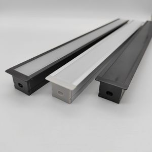 2M/PCS U Kształt LED Aluminiowy pasek z plamami Wolne światło LED profil aluminium do mocowania powierzchniowego wytłaczonego profilu aluminium