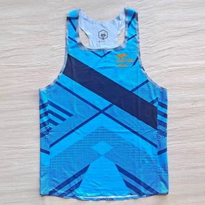 Erkek Tank Tops Acks Milli Takım Adamı Hızlı Çalışma Net Nefes Alabilir Yelek Profesyonel Sporcu Track Alan Singlet Özelleştirilebilir 230810