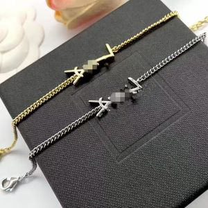 Łatwy elegancki markowy designerski dziewczęta Kobiety Letter Charm Bracelets Elegancka miłość 18k złote srebrne bransoletki y grawerna bransoletka moda biżuteria dama impreza 18 cm+4 cm