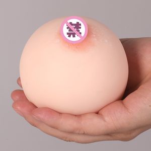 Breast Form Silicone 4D Masturbation Tools Artificial Breasts False Chest Vagina Toys For Man Soft Mini Boobs Ball ule Adult Product 230811