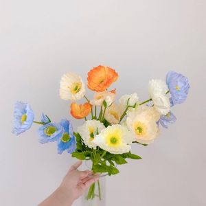 Decorative Flowers Artificial Bouquet Fake Flower Room Table Decoration For Wedding Dining Accessories