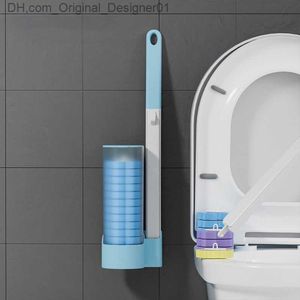 Disposable toilet cleaning system toilet brush replacement brush head wall mounted cleaning tool Z230814