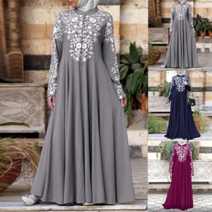 Grundläggande avslappnade klänningar Kaftan Abaya Dubai Turkiet Muslim Maxi Long Dress Plus Size S-5XL European Islam Clothing African Dresses for Women Vestidos 230811