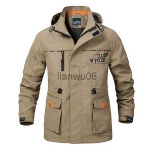 Męskie kurtki 2022 Windbreaker Windbreaker Windbreood WindProof Płaszcz Męskie i zimowe wodoodporne wodoodporne z kapturem na zewnątrz J230811