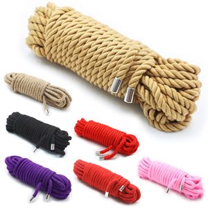 Zabawki dorosłych Wysokiej jakości japońska linowa lina erotyczna shibari akcesorium do powiązania spoiwa w celu dotknięcia roli zabawnej roli niewolnika 230811