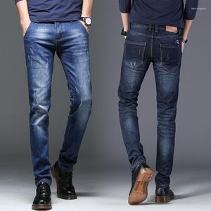 Herren Jeans Casual Small Bein Straight Business Hosen Mikro Elastizität Frühling und Herbststil