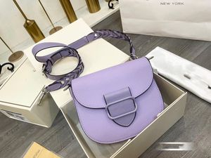 Kobiet luksusowa torba na siodło torebki crossbody Purple klapa małe kwadratowe torby mody torebka na ramię