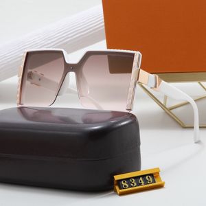 Óculos de sol polarizados da marca de designer de luxo para homens e mulheres semi-peito de moldura acionando óculos de sol UV Bloqueando óculos de sol Estilo de designer com caixa