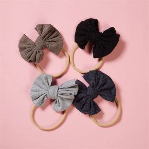 Cute Big Bow Hairband Baby Girls Toddler Kids Elastic Headband Knotted Nylon Turban Head Wraps Skinny Bowknot Accessories 104 Y2ZZ