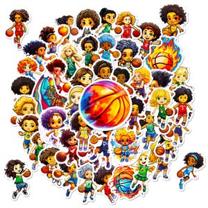 50pcs Pack Ball Game Stickers Kızlar Erkek Amerikan Futbol Hayranları Graffiti Sticker Su Geçirmez Çıkarılabilir Flask Gitar Telefon DIY Çıkartmalar 7 Temalar Seçim