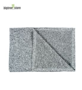 Sublimering grå tom filt presentvärmeöverföring tryckning dusch wrap soffa sovande kast filtar 127*152 cm snabbt