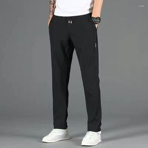 Men's Pants Ice Silk Loose Breathable Straight Tube Casual Spring/Summer Thin Quick Drying Sports