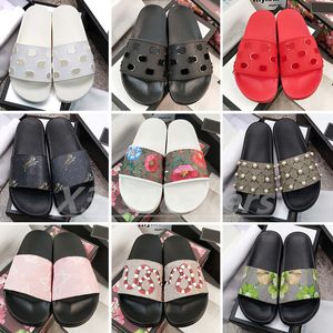 2023 Designer Men Women Sandals with Correct Flower Box Dust Bag Shoes snake print Slide Summer Wide Flat Sandal Slipper Size 35-48 x27