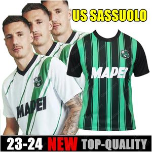 2023 2024 US SASSUOLO BERARDI PINAMONTI MENS SOCCER JERSEYS Obiang Defrel Pegolo Lauriente Football Shirts M.Henrique Rogerio Calcio Frattesi