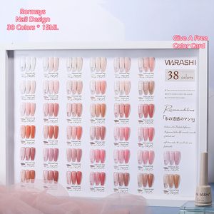 Rormays Jelly Pink Gel 15ml 38 Color Suit Translucent Nude Nail Gel Polish Transparent Pink Mixed Gel Varnish UV LED Immersion Gel Nail Salon Factory Wholesale