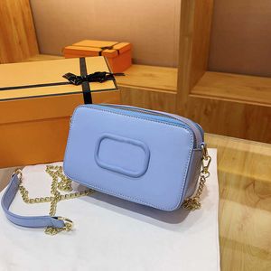 Fashion Sky Blue Camera Bag Designer Crossbody Bags For Women Luxury All-match Chain Shoulder Bag Online Celebrity Cross Body Classic Female Purses 230811