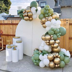 Decoration Green Balloon Garland Jungle Birthday Decor Kids Boy Baby Shower Balloons Wedding Birthday Supplies