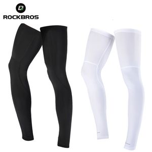Arm Leg Warmers ROCKBROS Running Cycling Bicycle Legwarmers UV Sunscreen Leggings Fitness Camping Leg Warmers Outdoor Sports Safety Knee Pads 230811