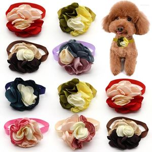 Dog Apparel 30/50 Pcs Puppy Accessories Collar Bow Tie Necktie Cute Flower Doggy Grooming Pet Supplies Cat Bowtie