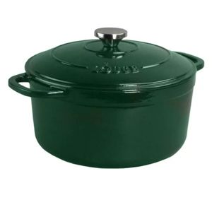 Çorba Stok Tencereleri Dökme Demir 6.5 litre emaye Hollandalı Fırın Emerald Green 230810