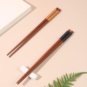 Палочки для палочек японской Zefeng Wood Home Winding Locted Restaurant Long Handle Red Sandalwood